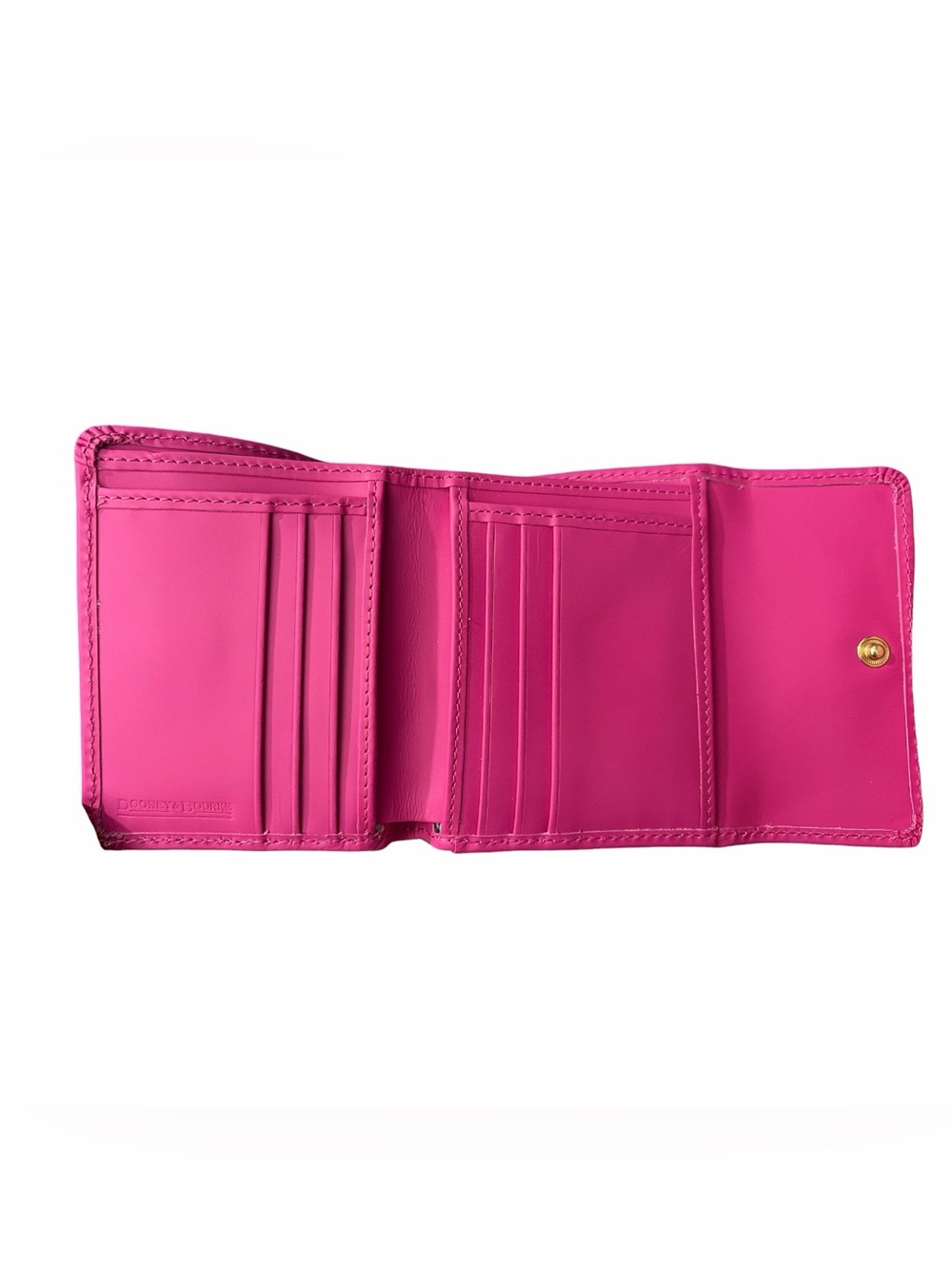 Dooney & Bourke Fuchsia Beacon Small Flap Wallet - Picture 3 of 3